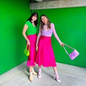 Pink Long Skirt *Extended Sizes